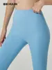 Calça de Yoga Europeia e Americana Outono/Inverno Transfronteiriça Sem Marcas Embaraçosas, Cintura Alta Elástica Levanta Bumbum Justa Bumbum de Pêssego Calça Esportiva Fitness