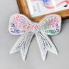 Nuevo Organza Color Mágico Lentejuelas Estéreo Lazo Dibujos Animados Ropa Infantil Accesorios para el Cabello Zapatos Sombreros Bolso Tela Adhesivos
