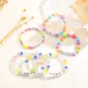 Moda Transfronteriza K-Pop Grupo de Chicas Cazadoras de Demonios Pulsera de Cuentas Coloridas Elástica Pulsera de Apoyo con Letras Kpop para Mujeres