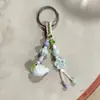 Llavero de pez burbuja de cerámica de Jingdezhen, amuleto para bolsa tejida, baratijas artísticas de puesto de mercado nocturno, accesorios al por mayor en stock