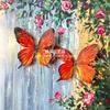 Pequeno Livro Vermelho Internet Celebrante Explosões Borboleta Flor Parede Simulação Flor Cabelo Cartão Phalaenopsis diy Monet Janela Borboleta Flor Decorativa