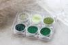 Unhas adesivos de beleza adstringente glitter lantejoulas joias misturado laser pó solto pó brilhante fototerapia cola gradiente cor pó terno