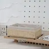 Caixa de Armazenamento Estilo Japonês, Cesta de Armazenamento para Sala de Estar e Quarto, Cesta de Armazenamento de Palha e Rattan Sintéticos, Cesta de Armazenamento para Armário de Casa
