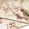 Tela de Algodón Brocado con Estampado Floral Digital Estilo Antiguo para Vestidos Qipao, Pijamas, Hanfu y Manualidades DIY