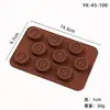 Molde de Silicone para Chocolate Desenho Animado Multiestilo Transfronteiriço Números e Letras Molde de Assar DIY Molde para Fudge Cubo de Gelo