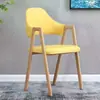 Silla de Comedor Lujo Ligero Silla de Ocio con Respaldo para el Hogar Taburete Simple para Escritorio Silla para Restaurante, Té con Leche, Uñas Silla de Recepción de Negocios