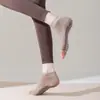 Meias de Yoga Finas de Verão com Cinco Dedos e Dedos Abertos para Pilates Profissional Antiderrapantes Meia-Calça para Mulheres Fitness Dança Esportes