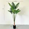 Combinação de Paisagismo com Plantas Artificiais Internas para Vitrines de Shopping Centers, Plantas Verdes Falsas, Paisagem Decorativa Suave, Palmeira Areca, Palmeira Viajante, Bonsai Tropical
