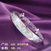 Pulseira de prata 999 pulseira de prata feminina prata pura estilo étnico presente para namorada para mãe aniversário presente para o Dia da Mulher