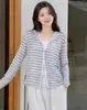 Cardigã de tricô com capuz em Lyocell Tencel com decote V, moletom para ar condicionado para mulheres, peça externa fina de verão com caimento solto, top com proteção solar