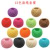 Corda de cânhamo colorida 2,0 mm feita à mão, etiqueta, corda de embalagem, decoração, bolsa artesanal, joias, foto, parede