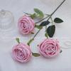 Fábrica atacado curling rose 3 imperial concubina rosa simulação flor decoração de casa simulação de casamento flor estrada chumbo