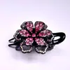 Nova Presilha de Cabelo Flor de Strass Atacado Feminina Três Dentes Grampo Grande Presilha de Bico de Pato Moda Acessórios de Cabelo