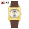 O'Fanni Reloj Caliente en Vivo para Dama Temperamento Combinable Impermeable Reloj de Mujer Reloj de Cuarzo Cuadrado Simple Suministro Directo de Fábrica