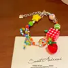 Arcoíris de Verano ~ Color Fresco Pequeño Dopamina Diseño de Nicho Dulce Arcoíris Estrella Cuerda para Saltar Pulsera Pulsera