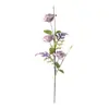 65cm Borde Enrollado Flor de Rosa Hoja de Eucalipto Rama Adorno de Decoración para el Hogar Accesorio para Fotografía de Bodas