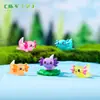 Paisaje en miniatura, estilo caricatura, lindo acuario hexagonal de pez dragón, musgo, suculenta, paisajismo, decoraciones de jardinería, accesorios, pequeños adornos para ventas transfronterizas