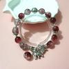 Pulsera de Ojo de Gato Mariposa Blanca/Azul/Morada/Verde/Rosa para Mujer Moda Elegante Más Fácil de Combinar Pulsera de Temperamento Transmisión en Vivo Nuevo Estilo Caliente