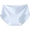 Roupa íntima feminina de algodão puro Classe A, cintura baixa, respirável, antibacteriana, cintura média, sem costura, esportiva, tamanhos grandes, formato triângulo, letras em relevo