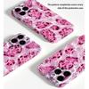 Estilo Hot Girl Onda de Agua Estampado de Leopardo Rosa Funda para Teléfono Película para iPhone 17 Cobertura Total Anticaída Apple 18Pm Estuche Duro Ultradelgado