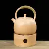 Nuevo Estilo Chino Horno de Velas Estufa Cálida para Té Set Base Cálida para Té Olla de Cerámica de Barro Blanco Estufa Eléctrica de Cerámica Tetera Base Cálida para Té