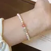 Pulsera de Jade Hielo Lichi Jade Natural Hetian Pulsera de Perlas Familia Shi para Niñas Lujo Ligero Nicho Sensación de Alta Gama Joyería de Mano Venta al por Mayor