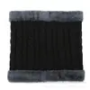 Bufanda cálida nueva de invierno para exteriores, cuello doble retorcido, protección para orejas y cara para montar, gorro de lana tejido