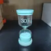 Suministros del Fabricante Reloj de Arena de Vidrio de Colores Macaron para la Gestión del Tiempo Infantil, Modelo de 10 Minutos