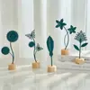Estilo Nórdico Lujo Ligero Artesanías de Metal Decoración Creativa para el Hogar Entrada de Sala de Estar Decoración de Gabinete de Vino Arte en Hierro Adorno de Girasol
