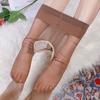 Medias entrepierna abierta de primera línea ultradelgadas 3D medias de primavera y verano para mujer color carne pierna ligera sexy sin costuras transparentes calcetines sexy de una pieza