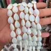 12x16mm Pedra Natural Cristal Ágata Gota D'água Contas Planas DIY Pulseira Colar Acessórios de Joias Produtos Semi-Acabados Atacado