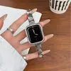 Correa de Reloj de Metal con Hebilla de Mariposa en Forma de Diamante Adecuada para Apple Watch iWatch Ses111098 Correa de Reloj