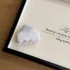 Pinza Pequeña para el Cabello de Acetato con Dibujo de Tinta Retro Estilo Coreano con Acabado de Alta Gama, Pinza Tiburón Versátil para Cabello Semirecogido en la Parte Posterior de la Cabeza