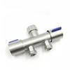 Desviador de grifo para lavadora de acero inoxidable 304, doble salida uno en dos, adaptador uno en dos, grifo