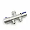 Grifo Divisor Multifuncional de Acero Inoxidable 304 de Doble Control Uno a Dos, Entrada Única Salida Doble, para Lavadora
