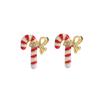 Conjunto de brincos de Natal femininos brincos de sino vermelho árvore de Natal floco de neve europeu e americano alce muleta novos acessórios transfronteiriços