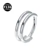 Anillo de nariz de titanio F136 con circonita de doble capa con pendientes de taladro, anillo de nariz de artesanía boutique, joyería para perforaciones, joyería para perforaciones transfronteriza, lote