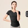 Ropa de Yoga Juyitang Sports de Nailon de Manga Corta Ropa de Yoga de Manga Corta Transpirable de Alta Elasticidad que Absorbe el Sudor