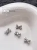 Acessórios Populares Transfronteiriços para Nail Art Laço Branco K, Fitas Versáteis Tridimensionais de Gravata Borboleta de Metal Peças para Decoração de Unhas DIY