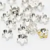 Soporte de Base de Cobre con Garras Huecas Color K Blanco con Agujeros Laterales, Soporte de Garra Hueca, Soporte para Diamantes, Accesorios para Manualidades para Coser Ropa, Bolsos, Zapatos