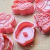 Juego de Moldes para Galletas de Navidad para Uso Doméstico, Lindo Molde de Presión 3D de Dibujos Animados para Hornear Galletas de Fondant