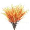 Flores Artificiais, Buquê Realista de Lavanda com 5 Galhos, Flores Falsas de Plástico para Sala de Estar Decoração de Casa, Ornamentos para Pátio Externo