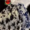 Chaqueta de Mezclilla Tie-Dye Retro Japonesa para Hombre, Nuevo Estilo Primavera y Otoño, Holgada Casual de Marca de Moda, Chaqueta de Trabajo con Bloques de Color para Adolescentes