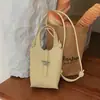 Bolsa Saco com Sino de Vento Padrão Lichia Transfronteiriço Cesta de Legumes Bolsa de Ombro Único Transversal Feminina Novo Estilo Verão 2026