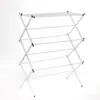 Toallero plegable de pie para fácil instalación transfronteriza, tendedero de tres niveles de gran capacidad para baño y balcón, admite envío directo