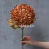 Flores Artificiales, Flores Secas Estilo Wabi-Sabi, Hojas Secas, Frutos de Pipa, Hortensias de Borde Tostado, Materiales Florales Vintage, Frutos de Espino Marítimo, Decoraciones de Mesa, Flores de Seda