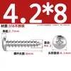 Tornillos Autorroscantes de Acero Inoxidable 316, Cabeza Redonda Cruz, Tornillos para Madera Cabeza Plana Extendida, Cabeza Grande, Mm2M3M4M5M6
