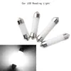 Luz LED de lectura para coche luz de techo doble punta tubo pasante cerámico 31/36/39/41mm COB