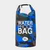 Bolsa Impermeável Grande Capacidade para Uso Externo, Bolsa Saco Impermeável para Natação e Rafting, Bolsa Impermeável Camuflada Multifuncional de Ombro Único e Duplo
