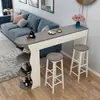 Mesa de bar para apartamento pequeño mesa de bar doméstica simple moderna entrada de sala de estar pequeña mesa auxiliar junto al sofá comedor gabinete divisor de lujo ligero